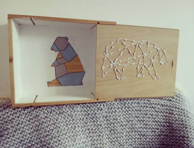 caisse customisée par le bazar de milipuce