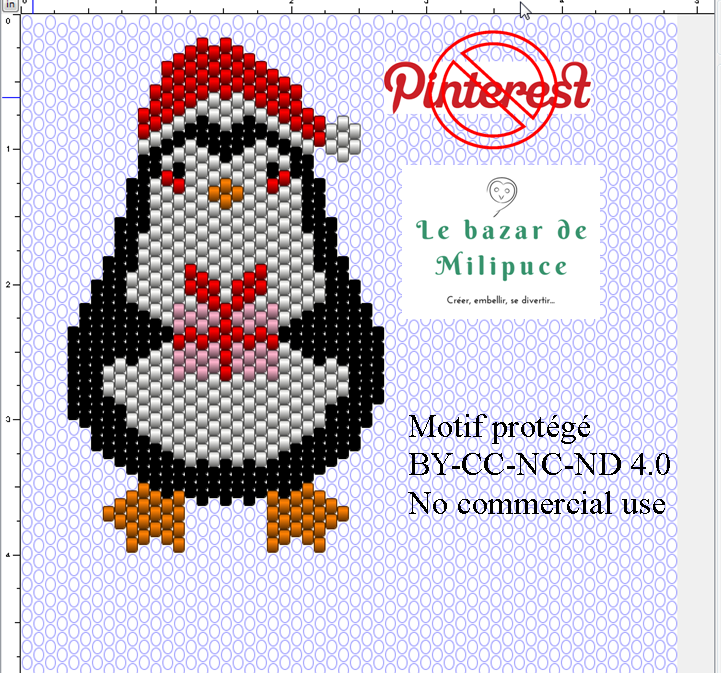 pingouin peyote noel le bazar de milipuce tuto.png