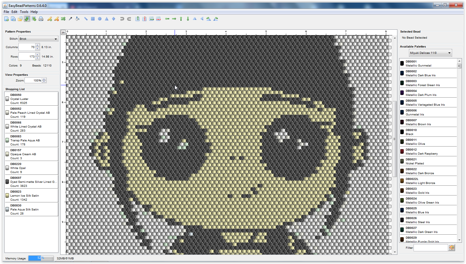 easy bead résultat 70 colonnes