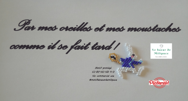 lapin blanc d'alice au pays des merveilles par le bazar de milipuce