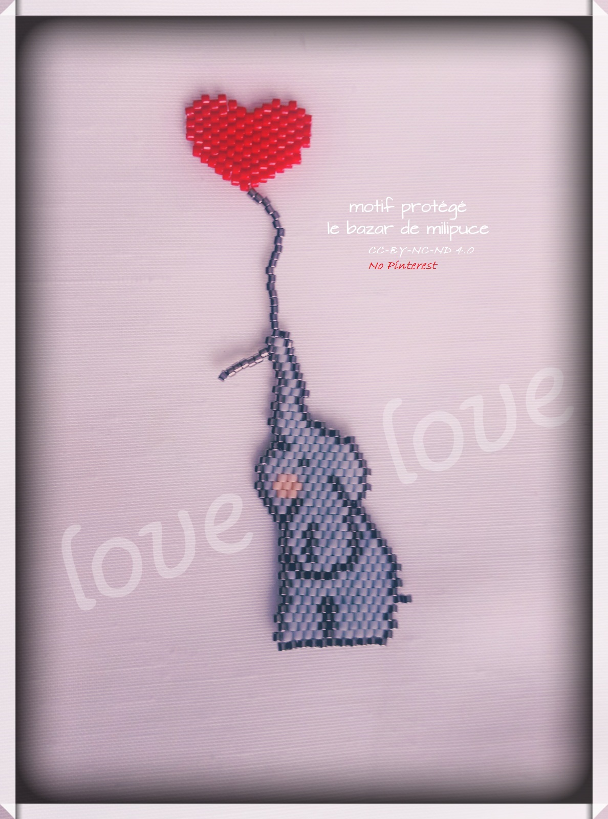 éléphant saint valentin le bazar de milipuce2